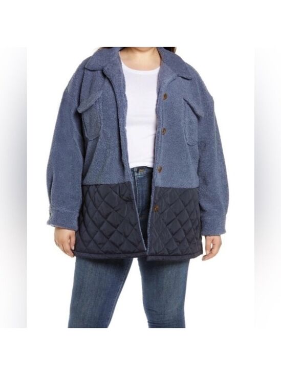 Treasure & Bond Jackets & Blazers - Treasure & Bond Blue Jacket Size L